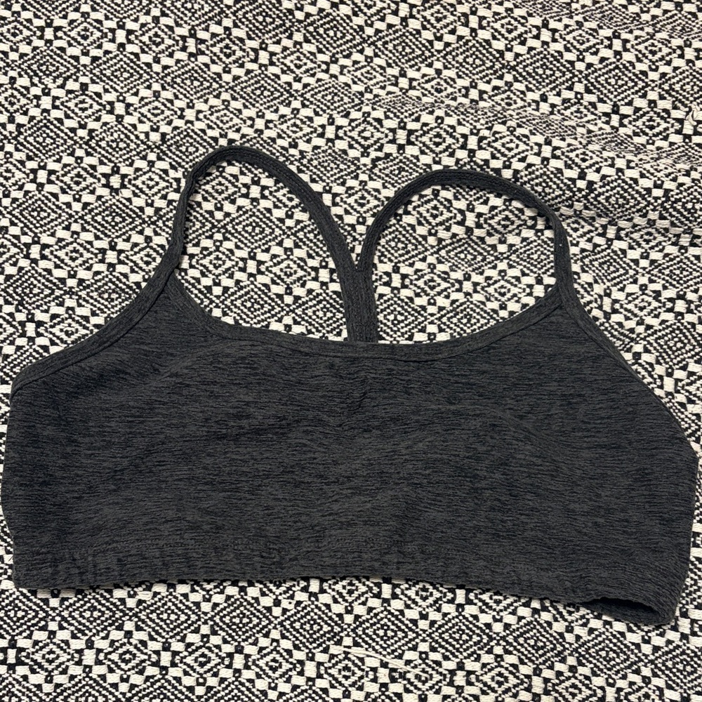 Beyond Yoga Charcoal Sports Bra